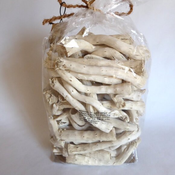 NEW 4” 80 PIECES DRIED NATURAL DECORATIVE BLEACHED CAULIFLOWER ROOT - Picture 6 of 9